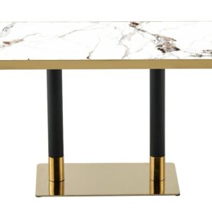 White Shiny Marble Table – Ready In-stock